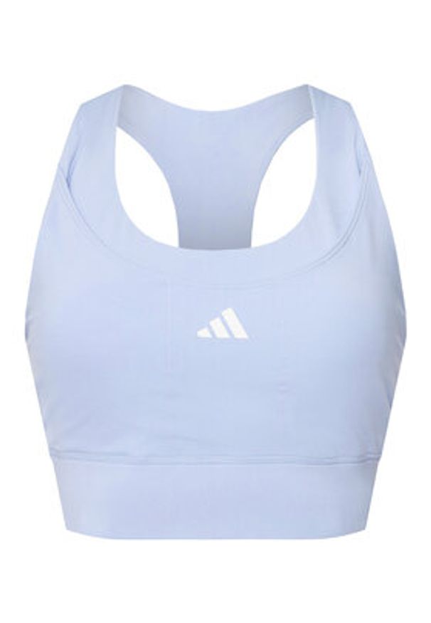 Adidas - adidas Biustonosz sportowy Run Pocket JI5991 Fioletowy Slim Fit. Kolor: fioletowy. Materiał: syntetyk. Sport: bieganie