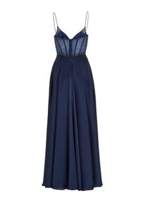 Hey Kyla Sukienka wieczorowa 5AI061HK Granatowy Regular Fit. Kolor: niebieski. Materiał: syntetyk. Styl: wizytowy #7