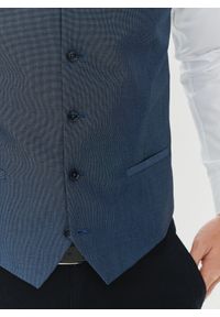 Pako Lorente - PAKO LORENTE – Granatowa kamizelka męska. Okazja: na ślub cywilny, na wesele. Kolor: niebieski #3