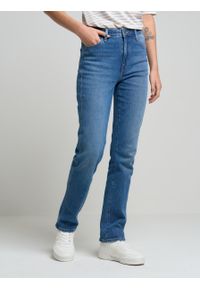 Big-Star - Spodnie jeans damskie Winona 485. Okazja: na co dzień. Kolor: niebieski. Styl: casual, retro