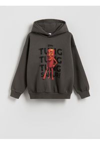 Reserved - Bluza Tung Tung Sahur - ciemnoszary. Kolor: szary. Materiał: dzianina, bawełna #1