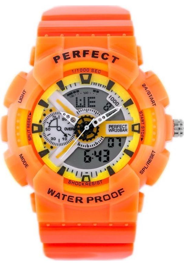 NoName - Zegarek ZEGAREK MĘSKI PERFECT SHOCK (zp219f) - orange