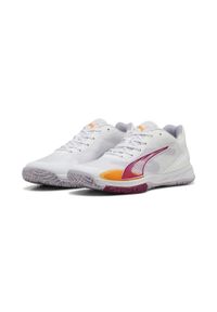 Puma - Damskie buty do piłki ręcznej Accelerate Turbo 4 PUMA. Kolor: biały, wielokolorowy, różowy, fioletowy