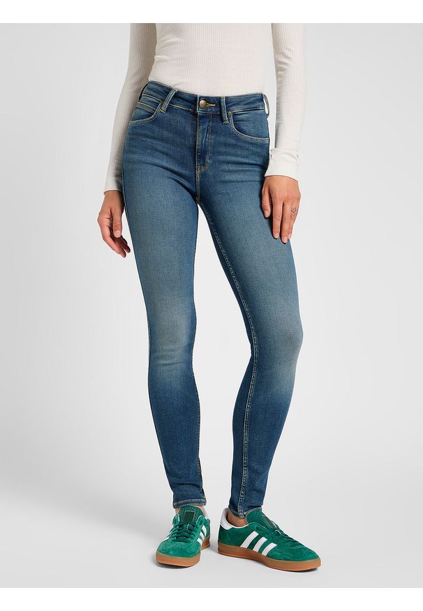 Lee - LEE DAMSKIE SPODNIE JEANSOWE LEE FOREVERFIT INDIGO TEA 112355539