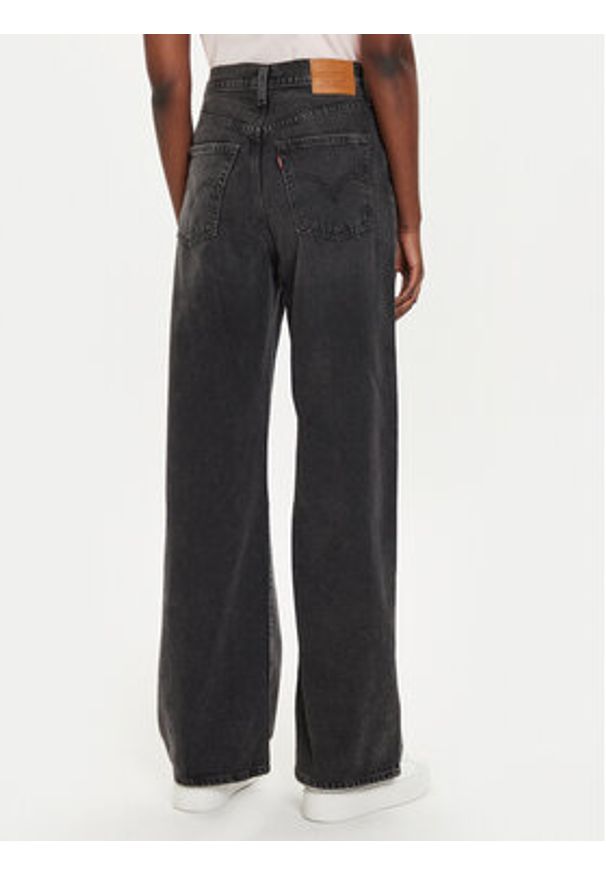 Levi's® Jeansy Ribcage A6081-0011 Czarny Wide Leg. Kolor: czarny