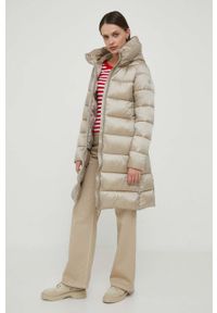 TOMMY HILFIGER - Tommy Hilfiger longsleeve damski kolor czerwony. Kolor: czerwony. Materiał: materiał, dzianina, prążkowany. Długość rękawa: długi rękaw. Długość: długie. Wzór: aplikacja #4