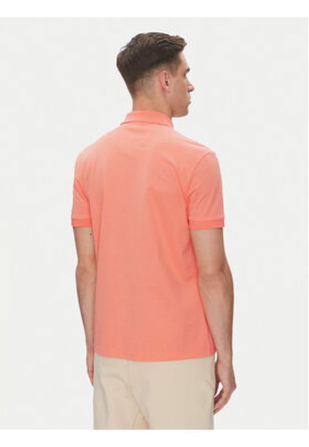 BOSS Polo Philix Pima 50538177 Pomarańczowy Regular Fit. Typ kołnierza: polo. Kolor: pomarańczowy. Materiał: bawełna