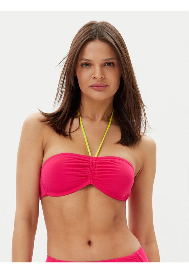 Chantelle Góra od bikini Easy Pop C22JPK Różowy. Kolor: różowy. Materiał: syntetyk