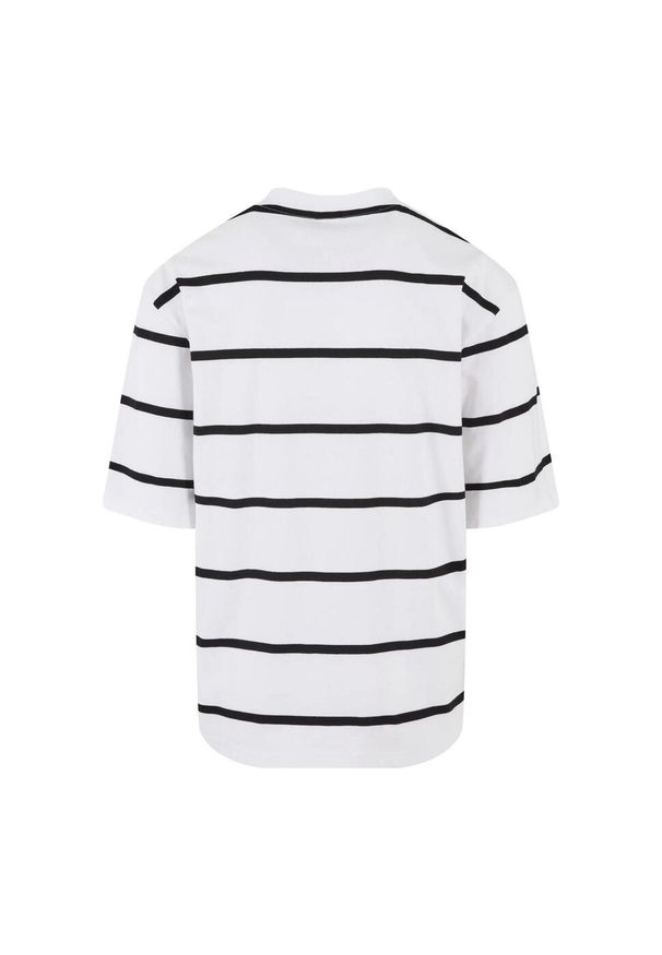 Urban Classics - Męska Koszulka Stripe Oversized T-shirt. Kolor: czarny, biały, wielokolorowy. Sport: turystyka piesza