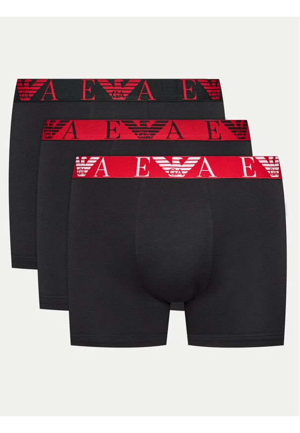 Emporio Armani Underwear Komplet 3 par bokserek 111473 4F715 38121 Czarny. Kolor: czarny. Materiał: bawełna