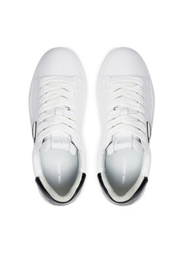 Karl Lagerfeld - KARL LAGERFELD Sneakersy KL57530 Biały. Kolor: biały. Materiał: skóra