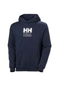 Bluza z kapturem Helly Hansen Fleece Graphic. Typ kołnierza: kaptur. Kolor: niebieski. Materiał: poliester, bawełna #1