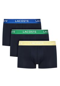 Lacoste Komplet 3 par bokserek 5H1297 Granatowy. Kolor: niebieski. Materiał: bawełna