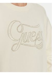 Guess Sweter Laura W4BR07 Z26I2 Écru Regular Fit. Materiał: wiskoza