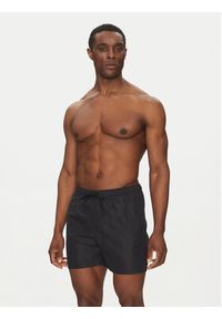 Calvin Klein Swimwear Szorty kąpielowe KM0KM01166 Czarny Regular Fit. Kolor: czarny. Materiał: syntetyk #4