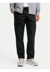 Jack & Jones Spodnie materiałowe Kane 12278911 Czarny Relaxed Fit. Kolor: czarny. Materiał: syntetyk #1