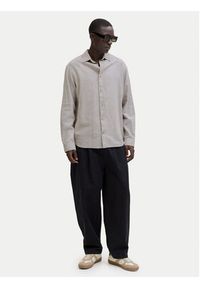 Jack & Jones Koszula Summer 12289174 Beżowy Regular Fit. Kolor: beżowy. Materiał: bawełna #2