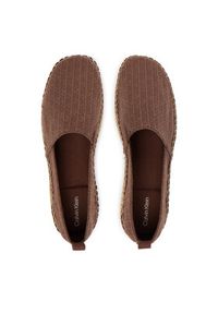 Calvin Klein Espadryle Oblique Espadrille Aop HW0HW02933 Brązowy. Kolor: brązowy. Materiał: materiał #3
