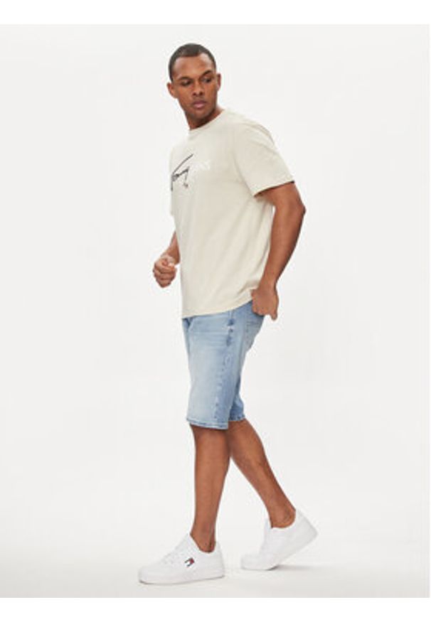 Tommy Jeans Szorty jeansowe Ronnie DM0DM18793 Niebieski Slim Fit. Kolor: niebieski. Materiał: bawełna