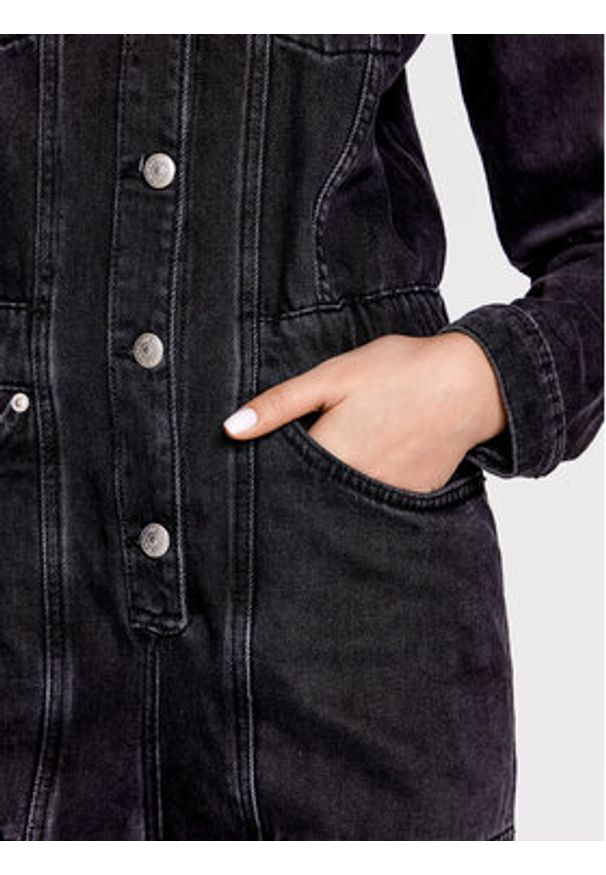 The Kooples Kombinezon FCOM24000J Czarny Regular Fit. Kolor: czarny. Materiał: bawełna