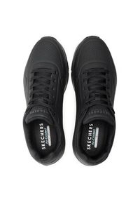 skechers - Skechers Sneakersy Uno-Stand On Air 52458/BBK Czarny. Kolor: czarny. Materiał: skóra #3