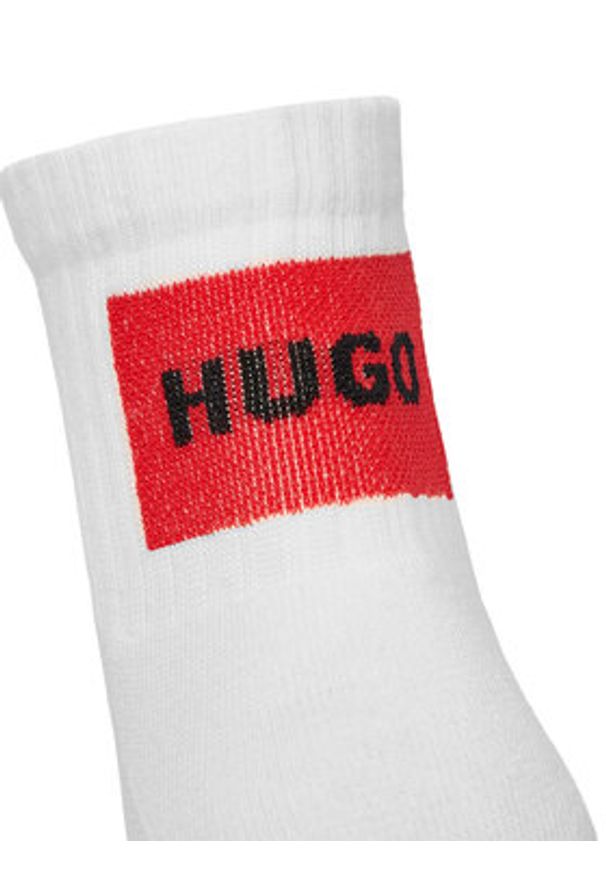 Hugo - HUGO Skarpety krótkie 50541597 Biały. Kolor: biały. Materiał: bawełna