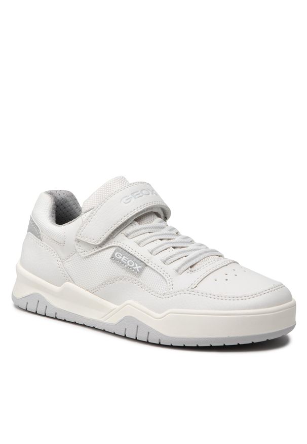 Sneakersy Geox J Perth B. B J167RB 0FEFU C1236 D White/Lt Grey. Kolor: biały. Materiał: skóra
