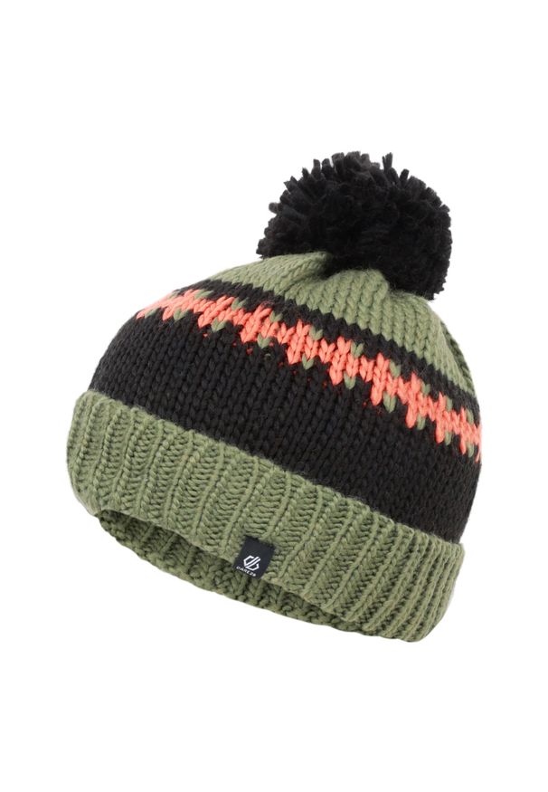 DARE 2B - Dziecięca Czapka Boffin. Kolor: wielokolorowy, czarny, zielony. Sezon: zima. Styl: sportowy