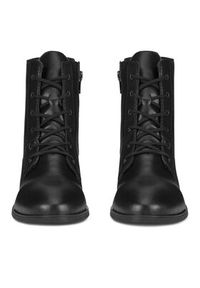 Rieker Trzewiki 73930-00 Czarny. Kolor: czarny. Materiał: materiał #2