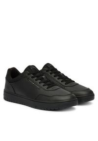 TOMMY HILFIGER - Tommy Hilfiger Sneakersy Th Basket Core Lite Lth FM0FM05713 Czarny. Kolor: czarny. Materiał: skóra #4