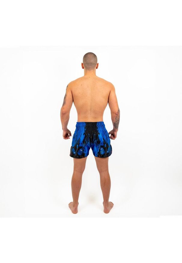 KNOCKOUT - Szorty czaszki Knockout KickBox. Kolor: niebieski