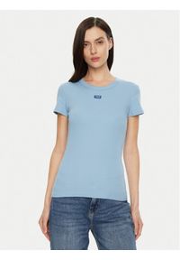 Hugo - HUGO T-Shirt Easy 50523924 Niebieski Slim Fit. Kolor: niebieski. Materiał: bawełna #1