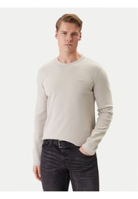 BOSS Longsleeve Tempesto 50520725 Beżowy Regular Fit. Kolor: beżowy. Materiał: bawełna. Długość rękawa: długi rękaw #1