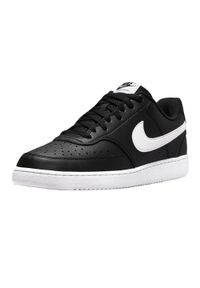 Nike - Męskie Buty Sportowe Court Vision Ze Skóry Syntetycznej. Kolor: czarny, biały, wielokolorowy. Materiał: syntetyk, skóra. Sezon: zima. Styl: sportowy