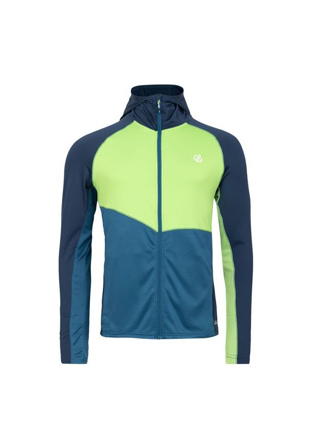 DARE 2B - Męska Warstwa Środkowa Assimilate II Core Stretch Midlayer. Kolor: niebieski, wielokolorowy, żółty, zielony, szary. Sport: turystyka piesza