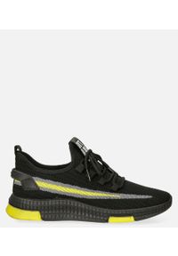 Casu - Czarne buty sportowe sznurowane casu 20a20/by. Kolor: żółty, wielokolorowy, czarny #1