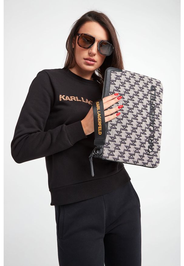 Karl Lagerfeld - TOREBKA KARL LAGERFELD. Wzór: haft, nadruk. Dodatki: z haftem