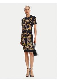 Versace Jeans Couture Sukienka codzienna 78HAO9P9 Czarny Slim Fit. Okazja: na co dzień. Kolor: czarny. Materiał: bawełna. Typ sukienki: proste. Styl: casual #4