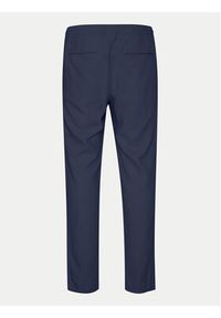 !SOLID - Solid Spodnie materiałowe 21107170 Granatowy Regular Fit. Kolor: niebieski. Materiał: len, wiskoza