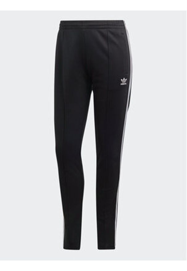 Adidas - adidas Spodnie dresowe adicolor IB5916 Czarny Slim Fit. Kolor: czarny. Materiał: bawełna