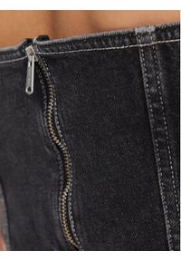 Tommy Jeans Top DW0DW16730 Czarny Slim Fit. Kolor: czarny. Materiał: bawełna