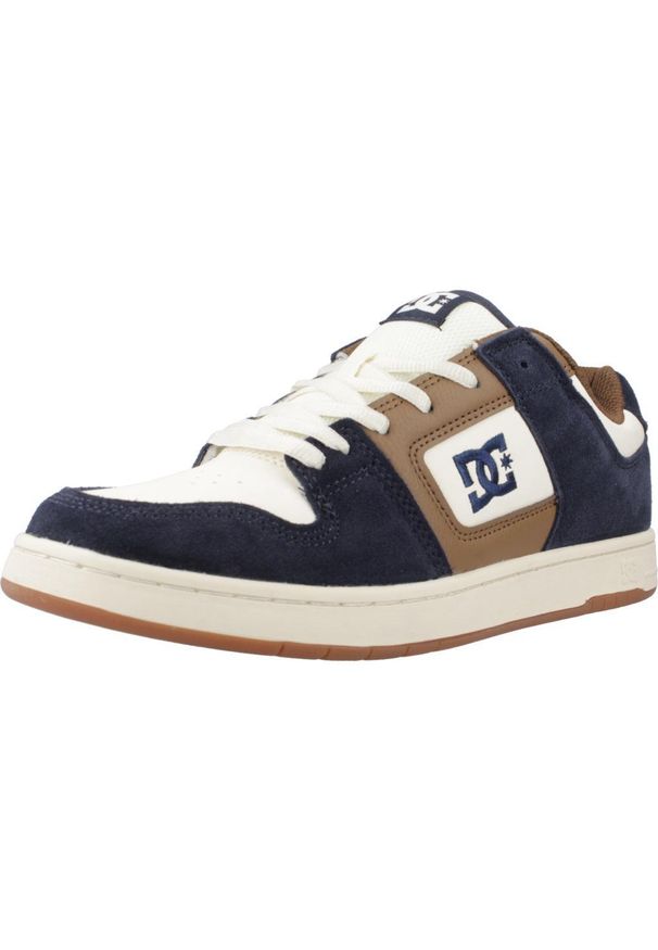DC Shoes - Buty DC MANTECA 4 Niebieski. Okazja: na co dzień. Kolor: niebieski, wielokolorowy, brązowy, żółty. Materiał: skóra. Szerokość cholewki: normalna