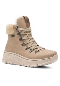 Rieker Trzewiki 48034-20 Brązowy. Kolor: brązowy. Materiał: materiał #4
