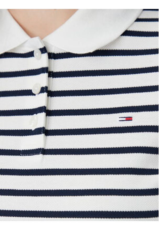 Tommy Jeans Polo Essential DW0DW20160 Granatowy Slim Fit. Typ kołnierza: polo. Kolor: niebieski. Materiał: bawełna