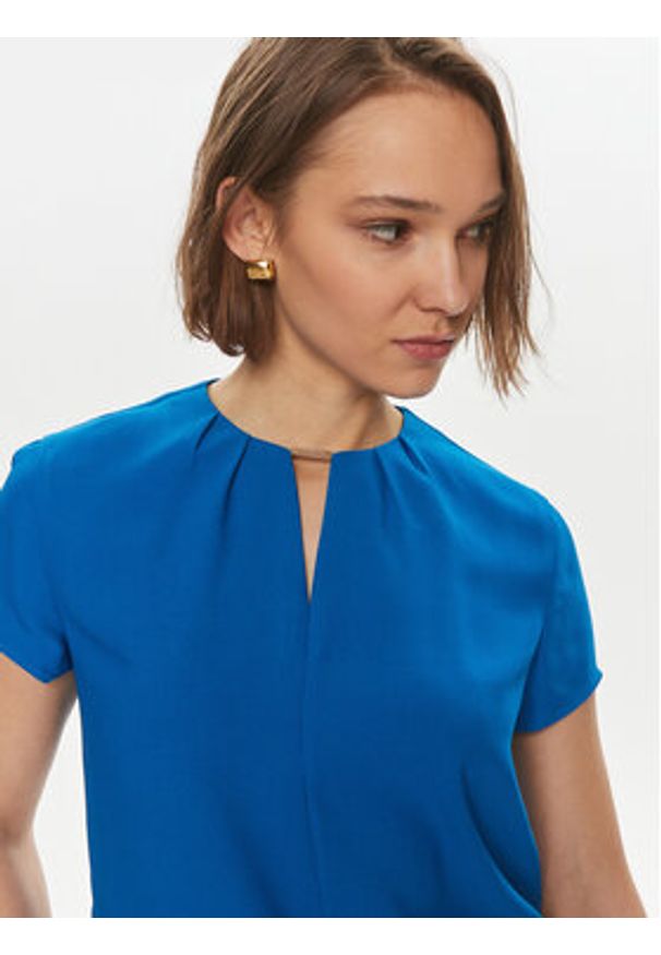 Calvin Klein Bluzka K20K207062 Niebieski Regular Fit. Kolor: niebieski. Materiał: syntetyk