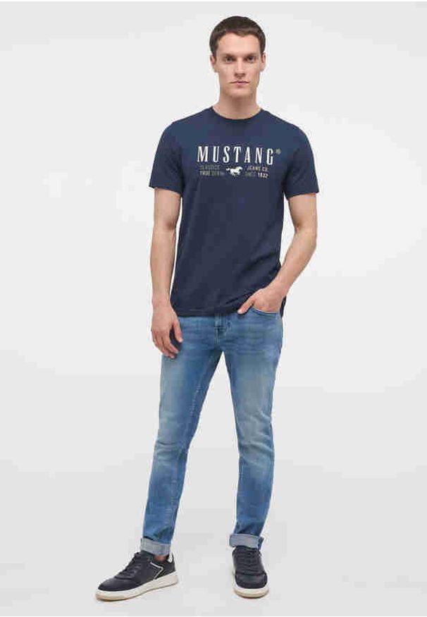 Mustang - MĘSKIE SPODNIE JEANSOWE MUSTANG ATLANTA SUPER SKINNY DENIM BLUE 1014186 5000 313