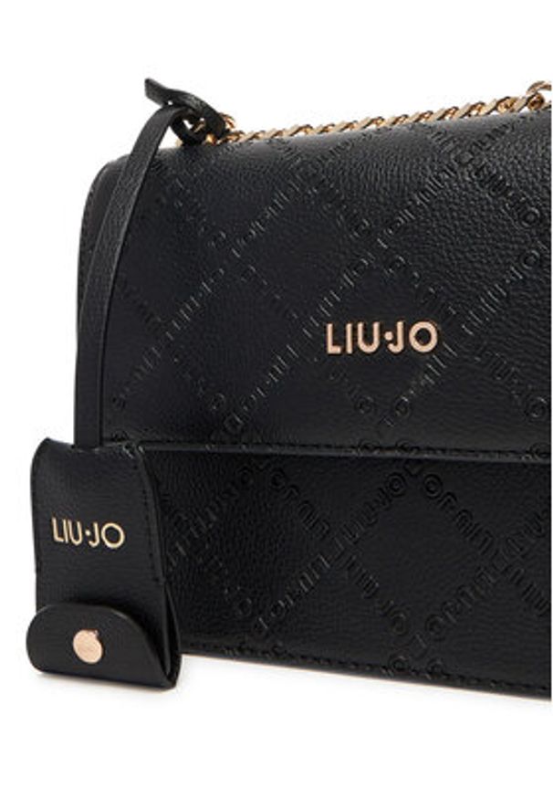 Liu Jo Torebka Ecs M Crossbody AF5055 E0538 Czarny. Kolor: czarny. Materiał: skórzane