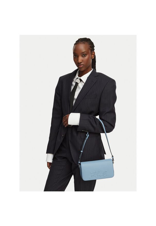 Karl Lagerfeld - Torebka KARL LAGERFELD. Kolor: niebieski