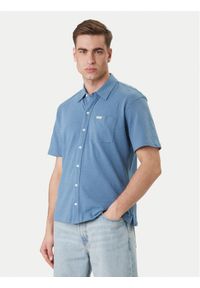 Guess Jeans Koszula M6GP02 KE731 Niebieski Regular Fit. Kolor: niebieski. Materiał: bawełna #1