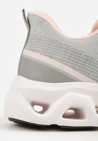 Renee - Szare Siateczkowe Buty Sportowe na Podeszwie z Otworami Quilvia. Okazja: na co dzień. Kolor: szary. Materiał: materiał #3